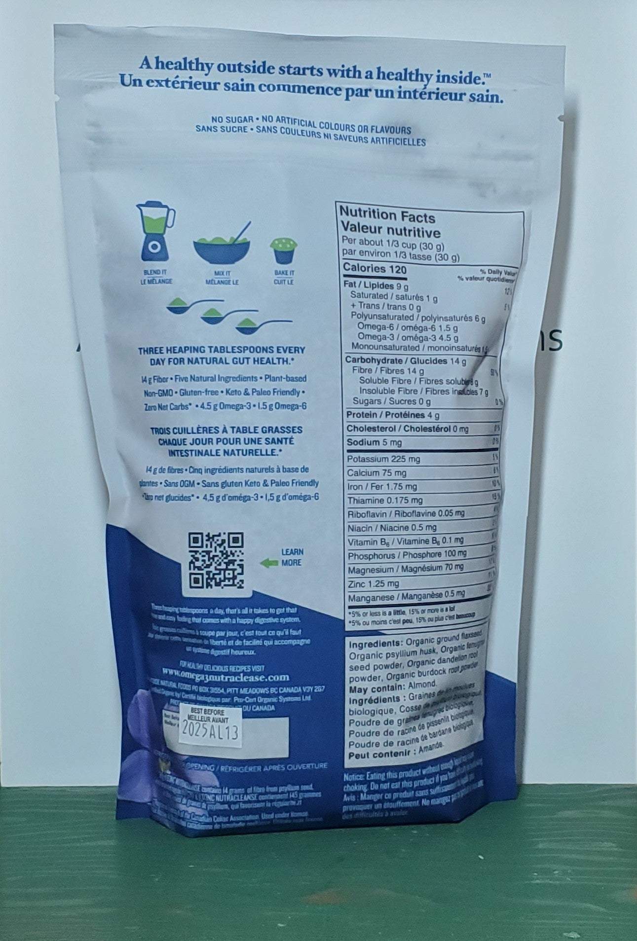 Brightside Organics Omega 3 Nutra Cleanse 420g