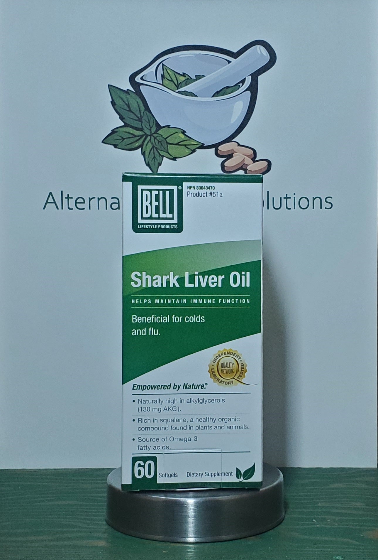 Bell #51a Shark Liver Oil 60 softgels