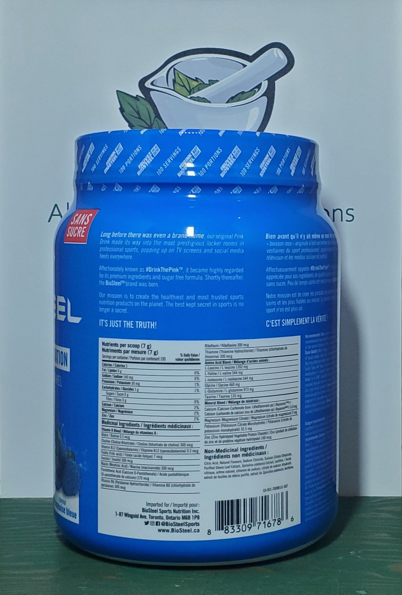 Biosteel Blue Raspberry Hydration Mix 700g - 100 servings