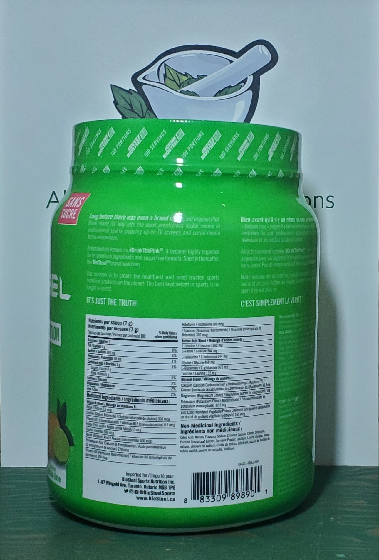 Biosteel Lemon-Lime Hydration Mix 700g - 100 servings