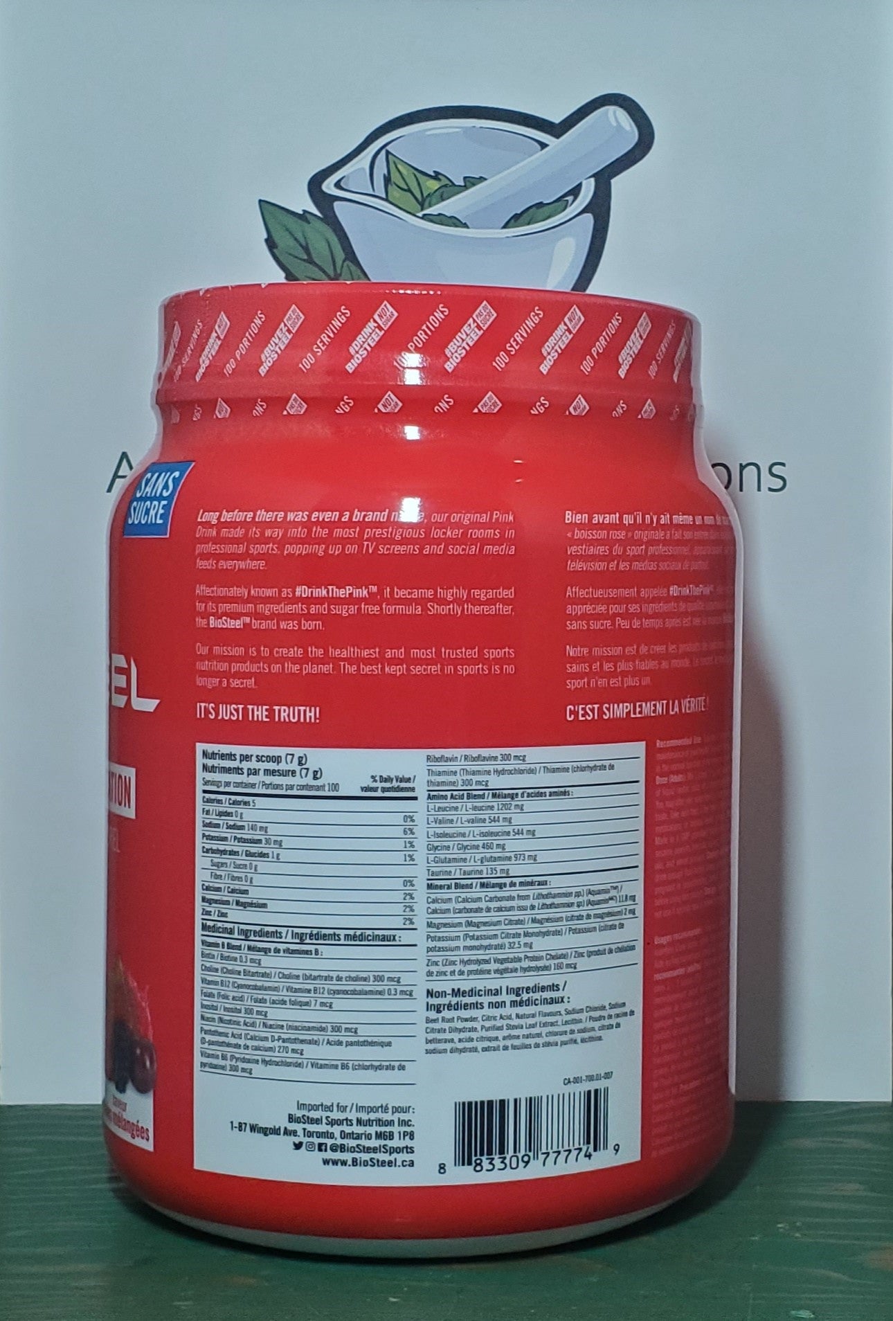 Biosteel Mixed Berry Hydration Mix 700g - 100 servings