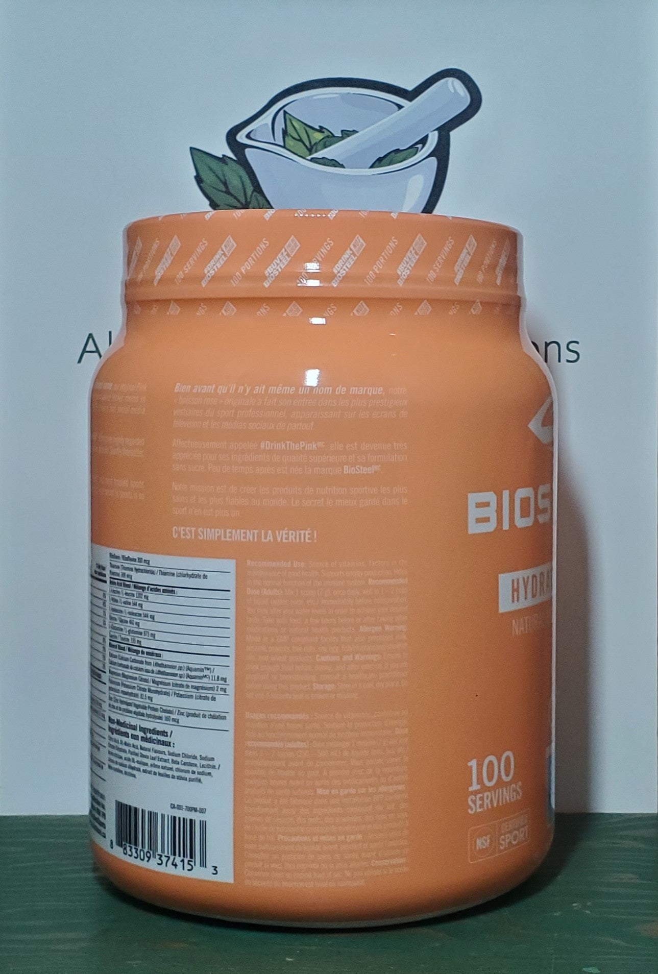 Biosteel Peach Mango Hydration Mix 700g - 100 servings