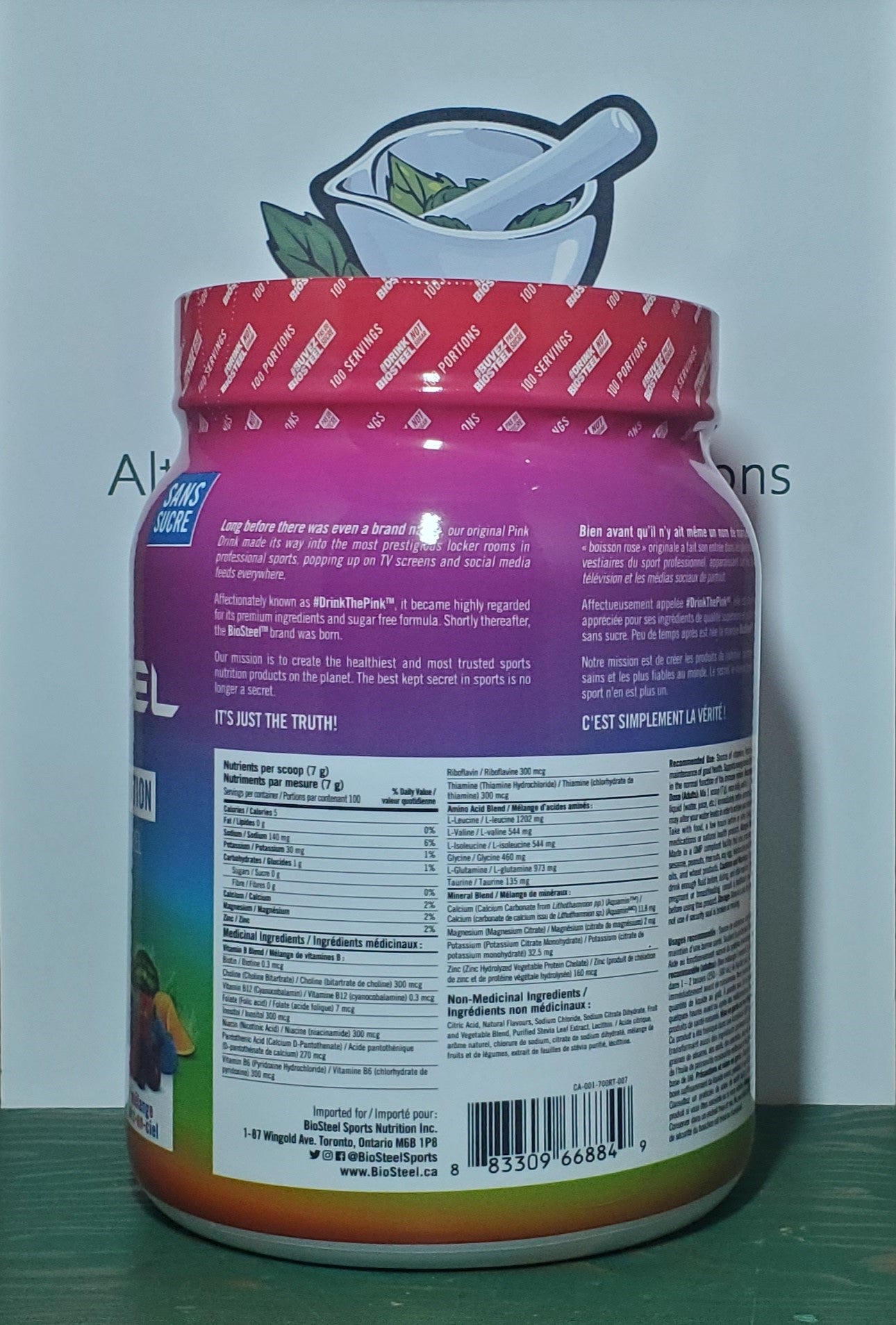 Biosteel Rainbow Twist Hydration Mix 700g - 100 servings