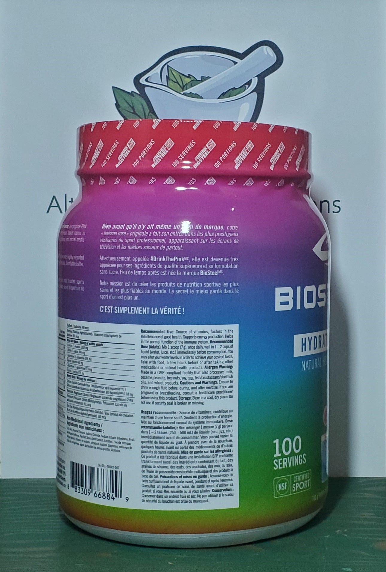 Biosteel Rainbow Twist Hydration Mix 700g - 100 servings