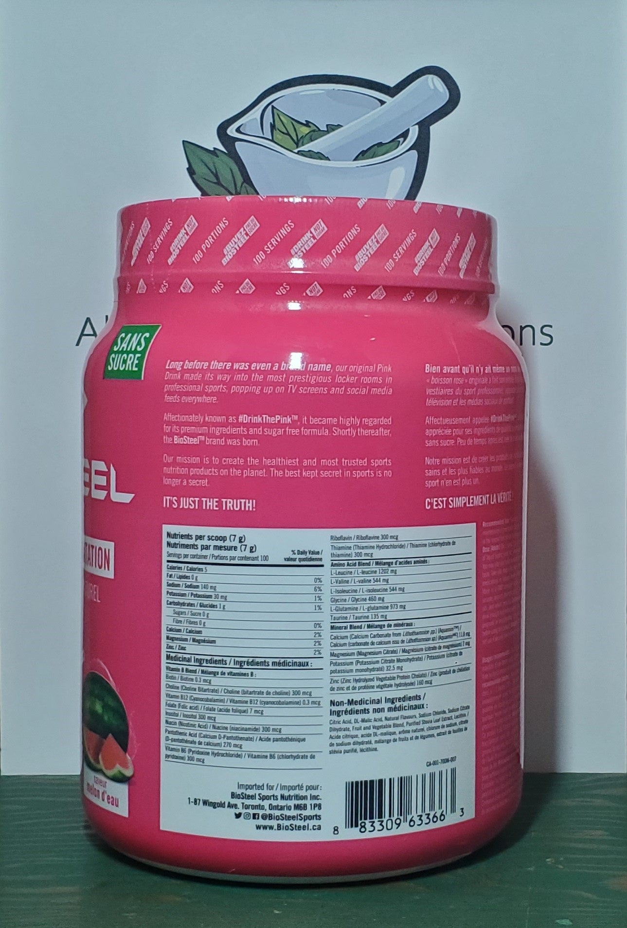 Biosteel Watermelon Hydration Mix 700g - 100 servings