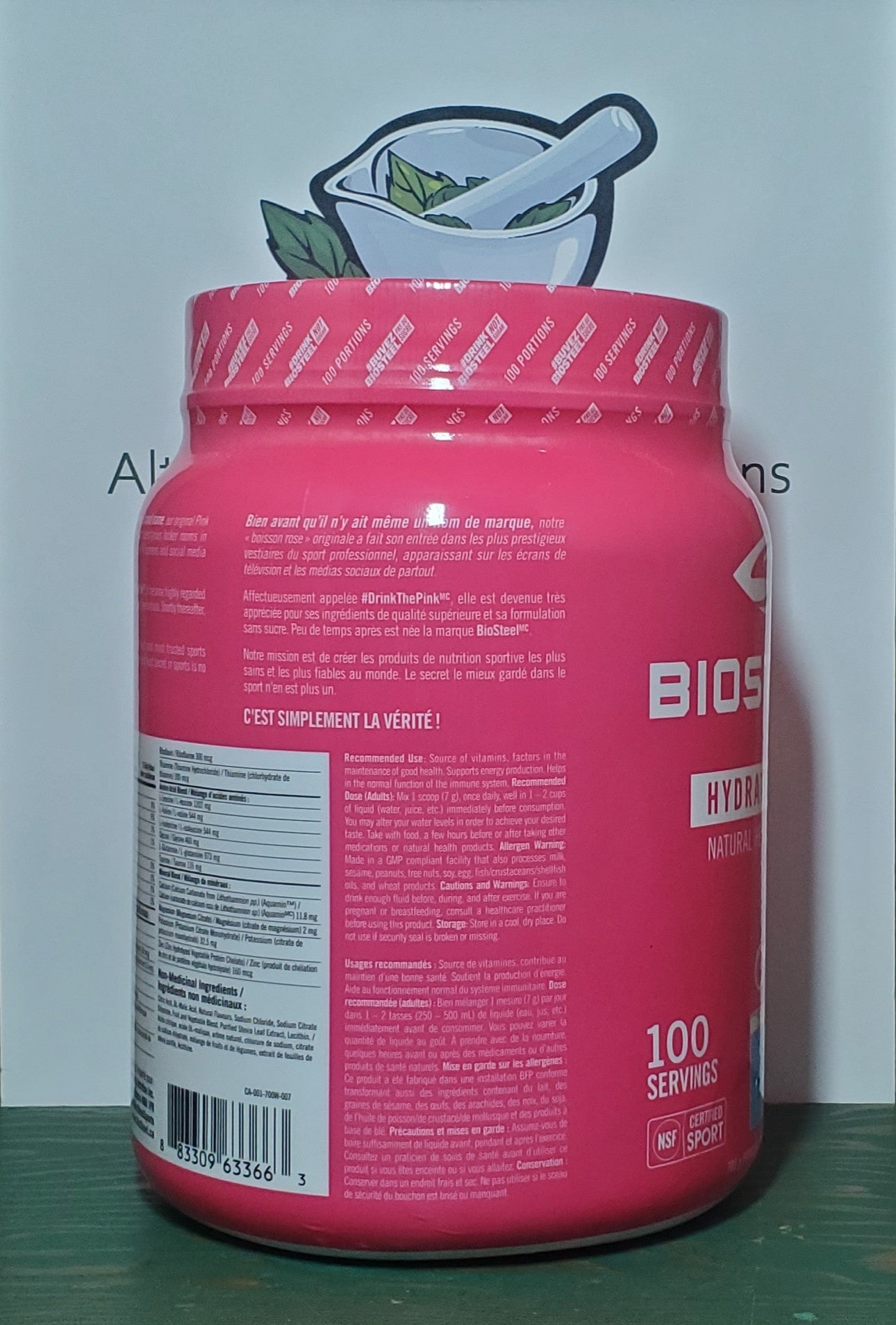 Biosteel Watermelon Hydration Mix 700g - 100 servings