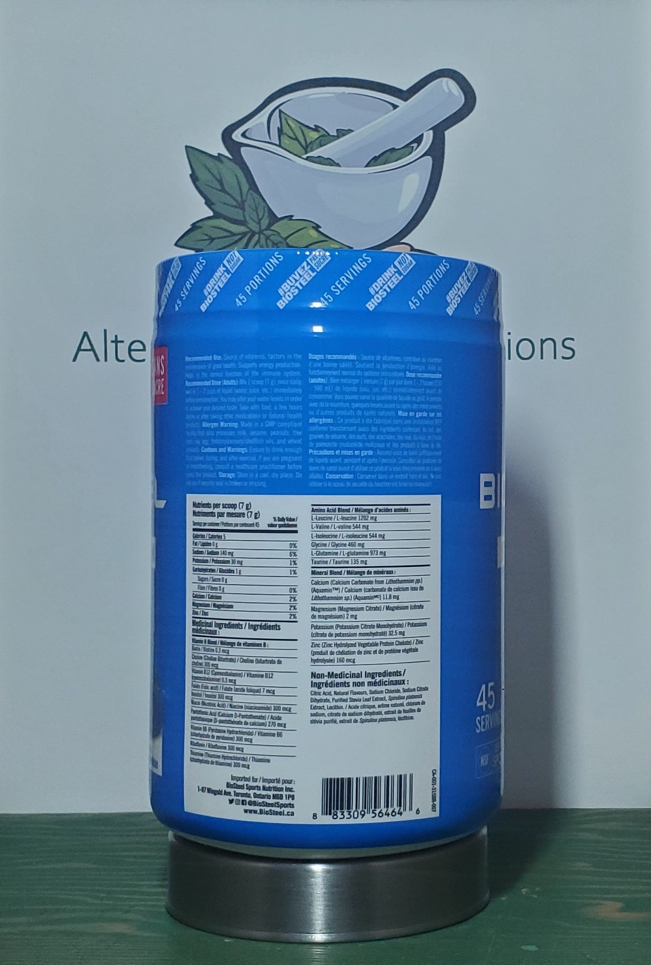 Biosteel Blue Raspberry Hydration Mix 315g - 45 servings