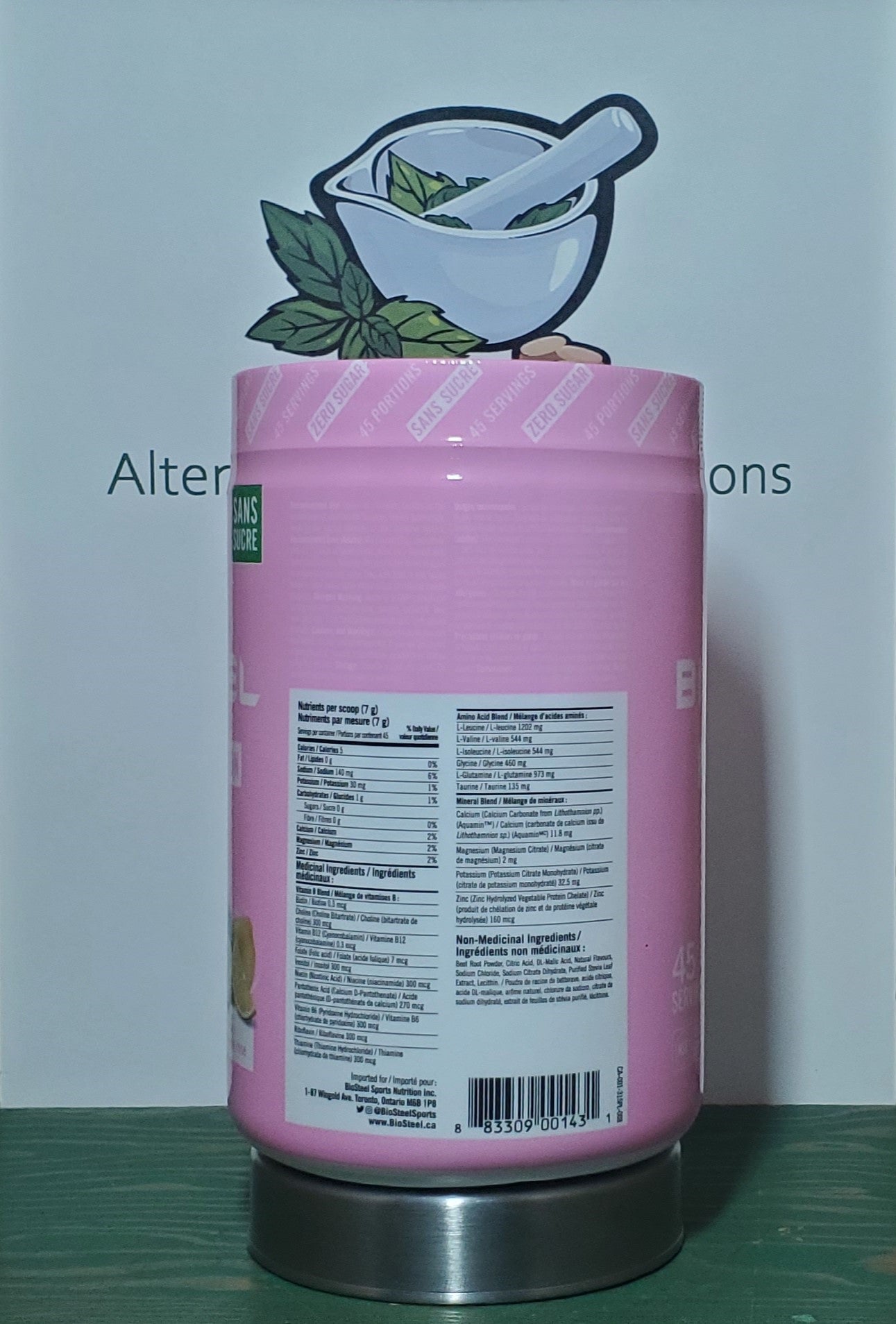 Biosteel Pink Lemonade Hydration Mix 315g - 45 servings