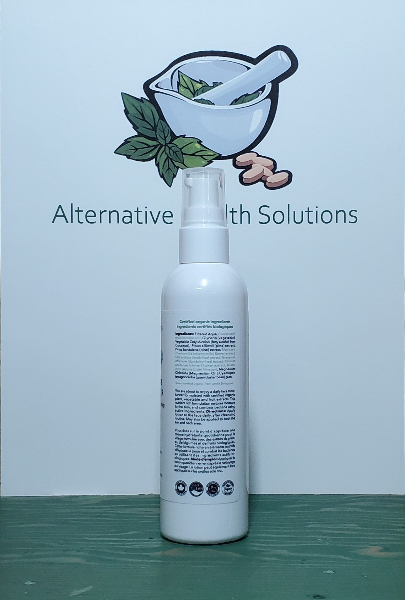 Carina Organics Unscented Daily Face Moisturizer 120ml