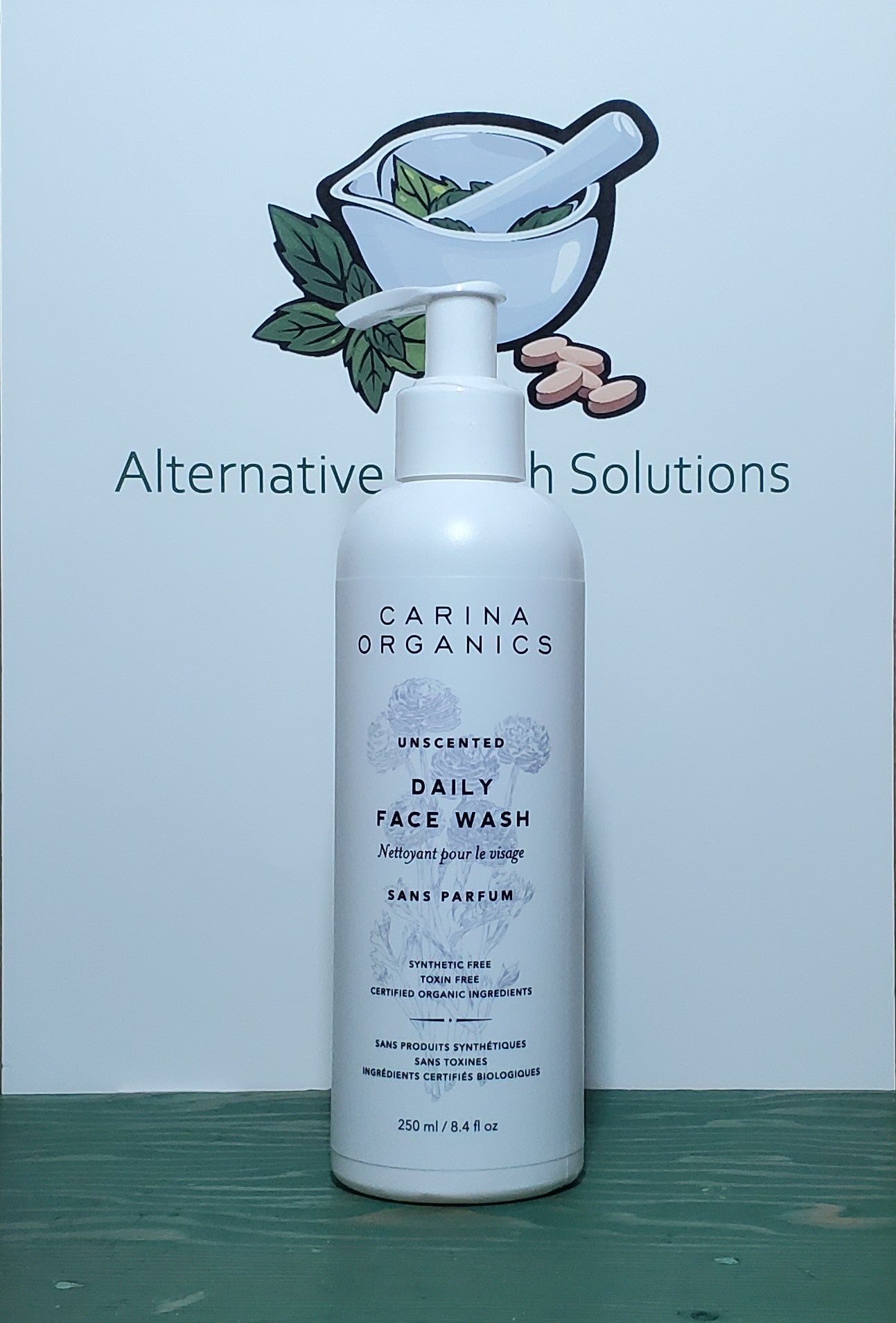 Carina Organics Unscented Daily Face Wash 250ml