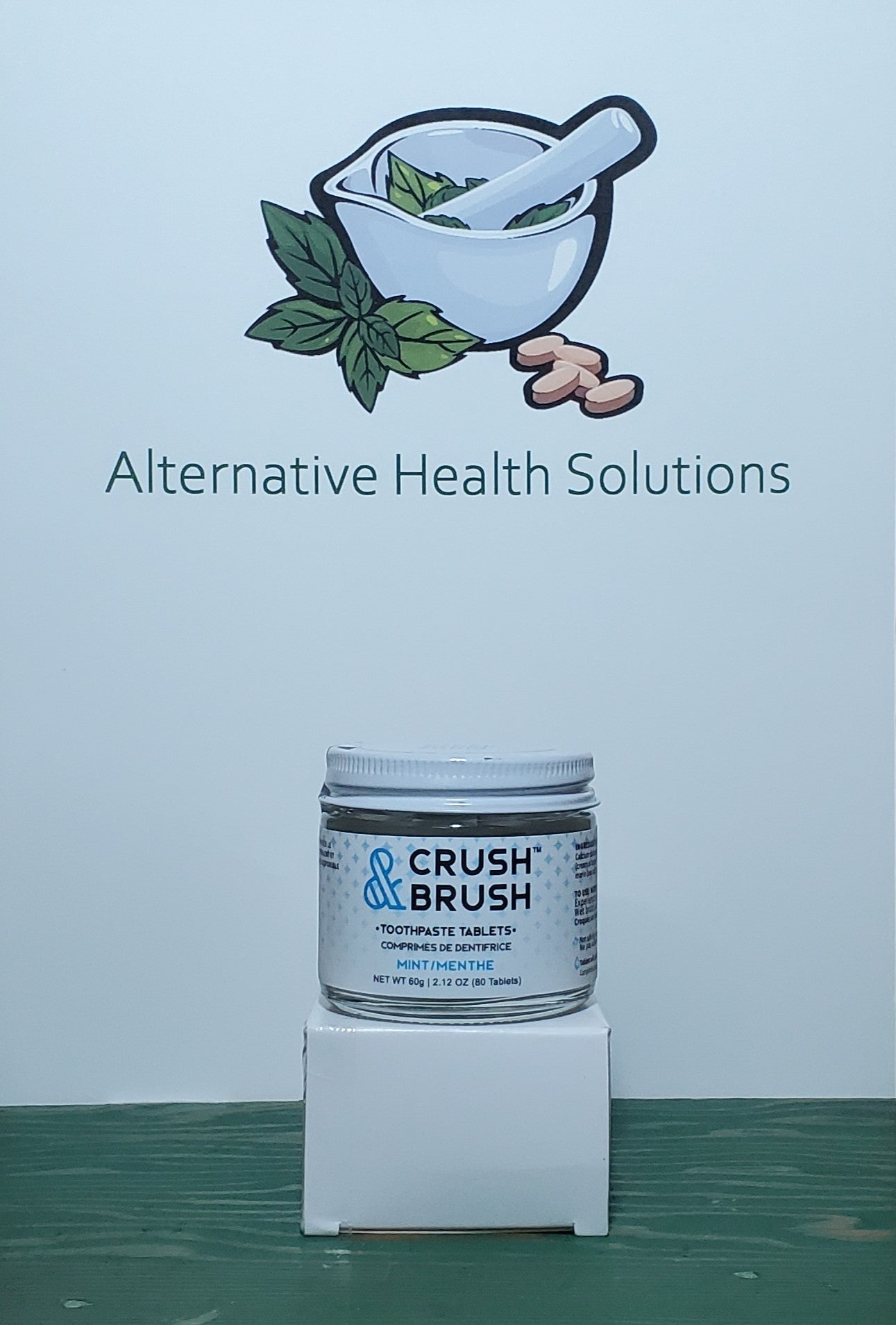 Nelson Naturals Crush & Brush Mint Toothpaste Tablets 60g