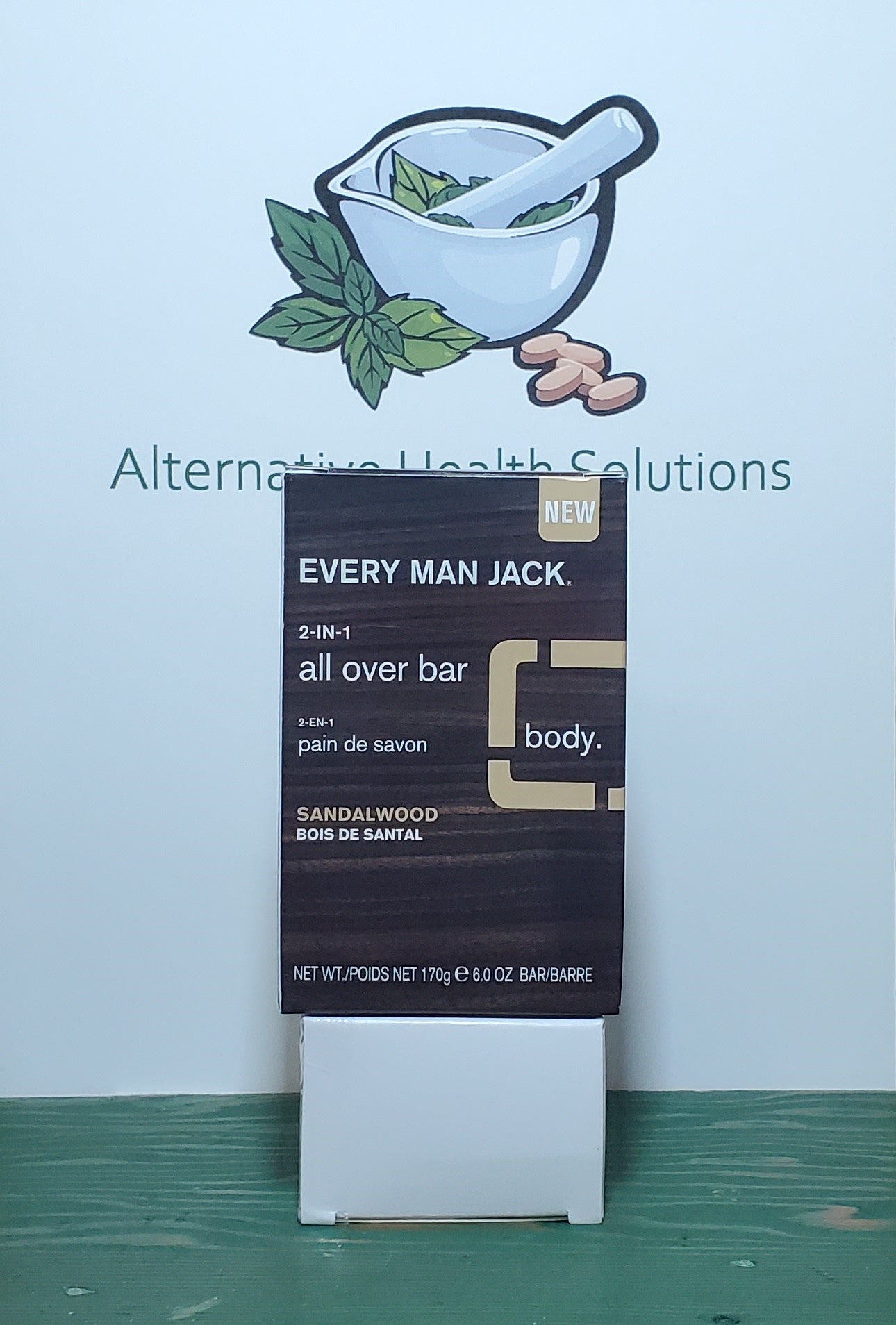 Every Man Jack 2-in-1 All Over Bar Sandalwood 170g