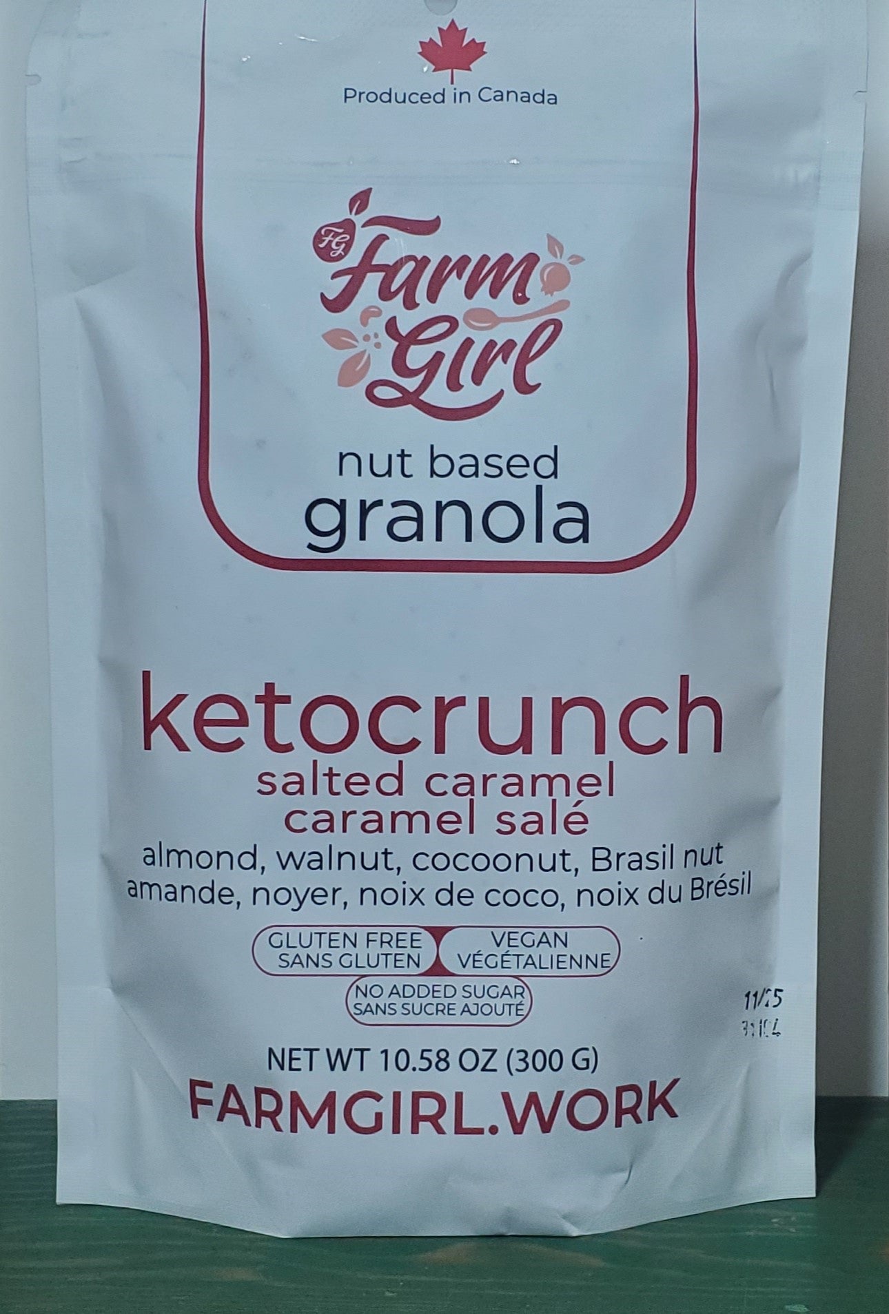 Farm Girl Nut Based Ketocrunch Salted Caramel Granola 300g