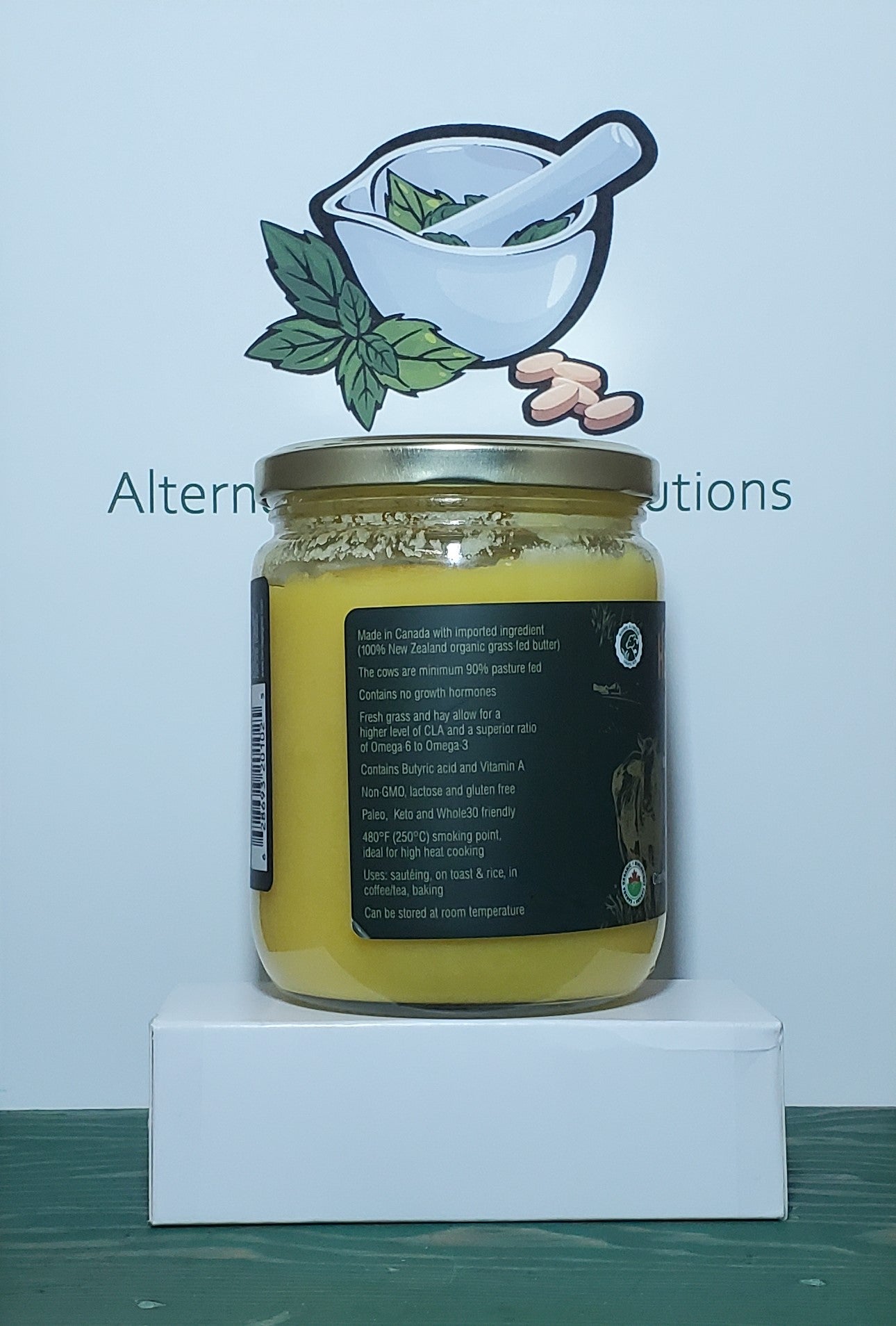Heritage Ghee Organic Grass Fed Clarified Butter 400g