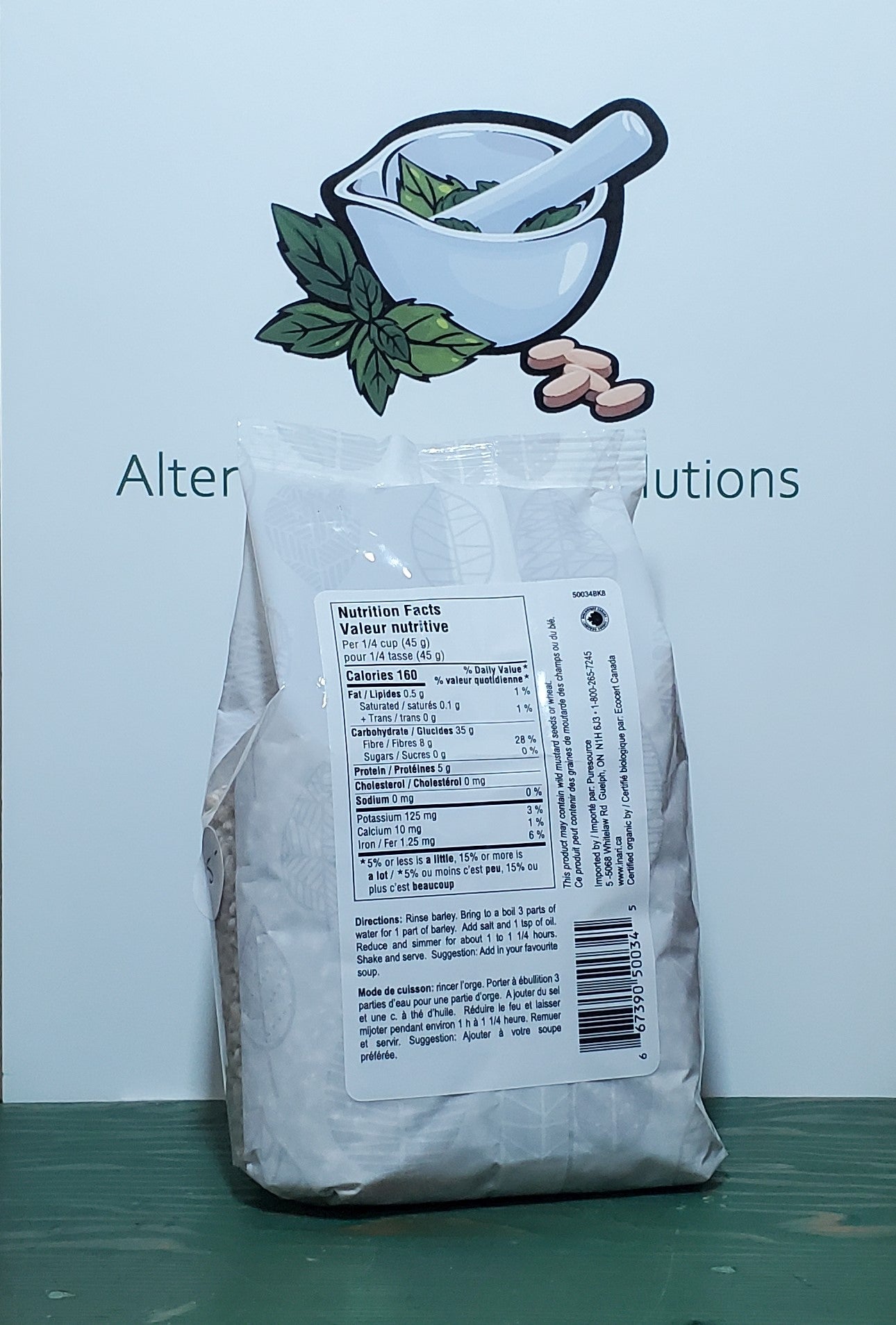 Inari Organic Pearled Barley 500g