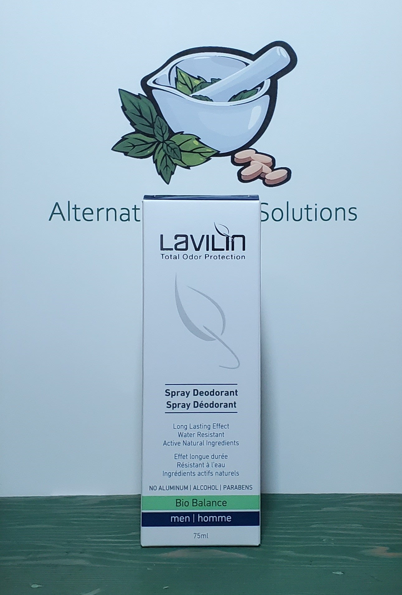 Lavilin Total Odor Protection Bio Balance Men's Spray Deodorant 75ml