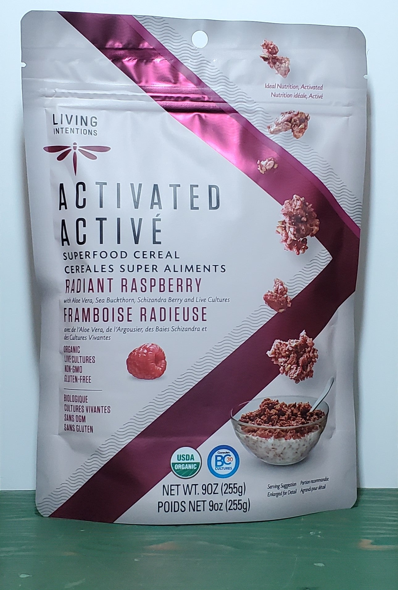 Living Intentions Activated Organic Radiant Raspberry Cereal 255g