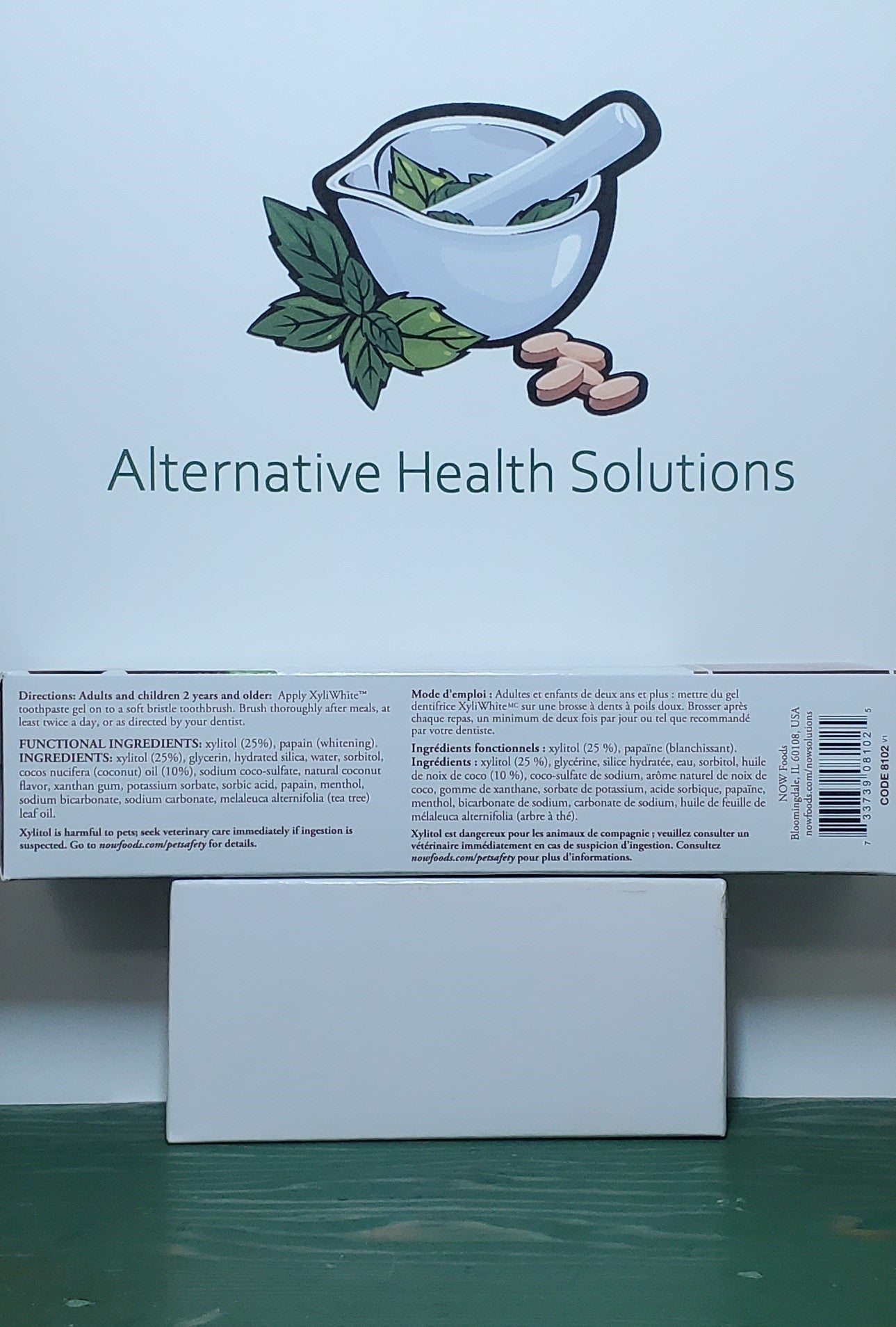 Now Xyli White Coconut Oil Mint Toothpaste Gel 181g