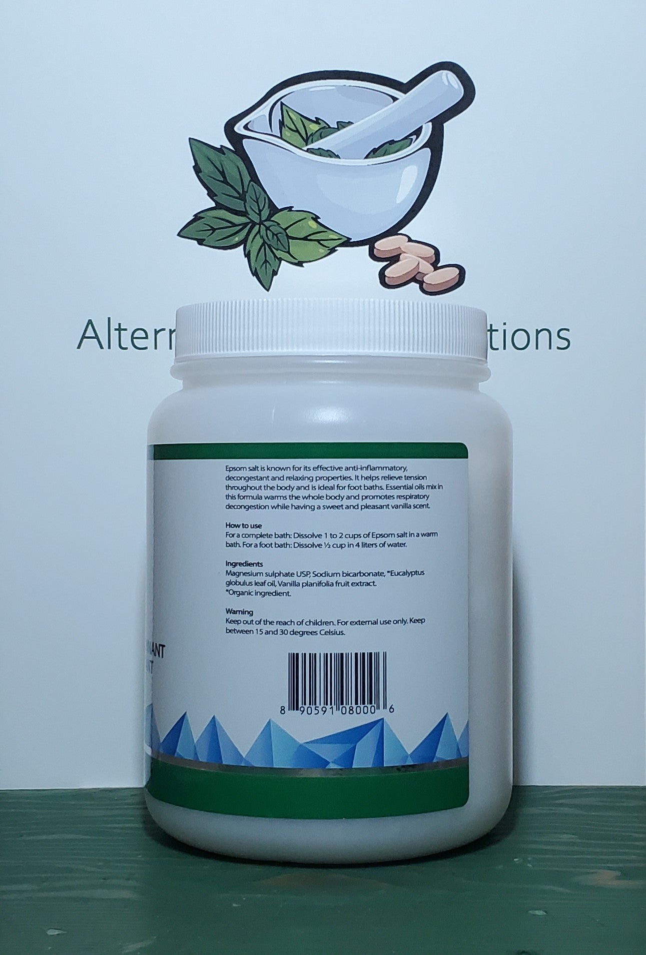 Oaskin Beauty Epsom Salt Decongestant 1kg