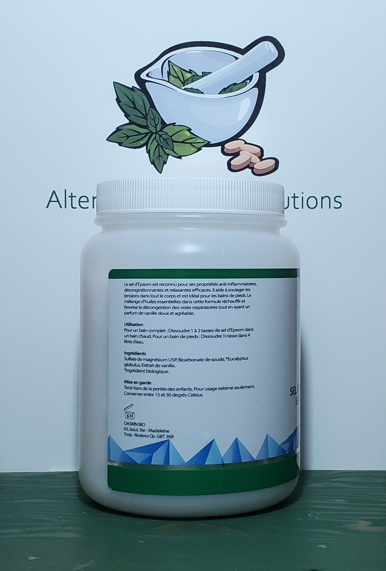 Oaskin Beauty Epsom Salt Decongestant 1kg
