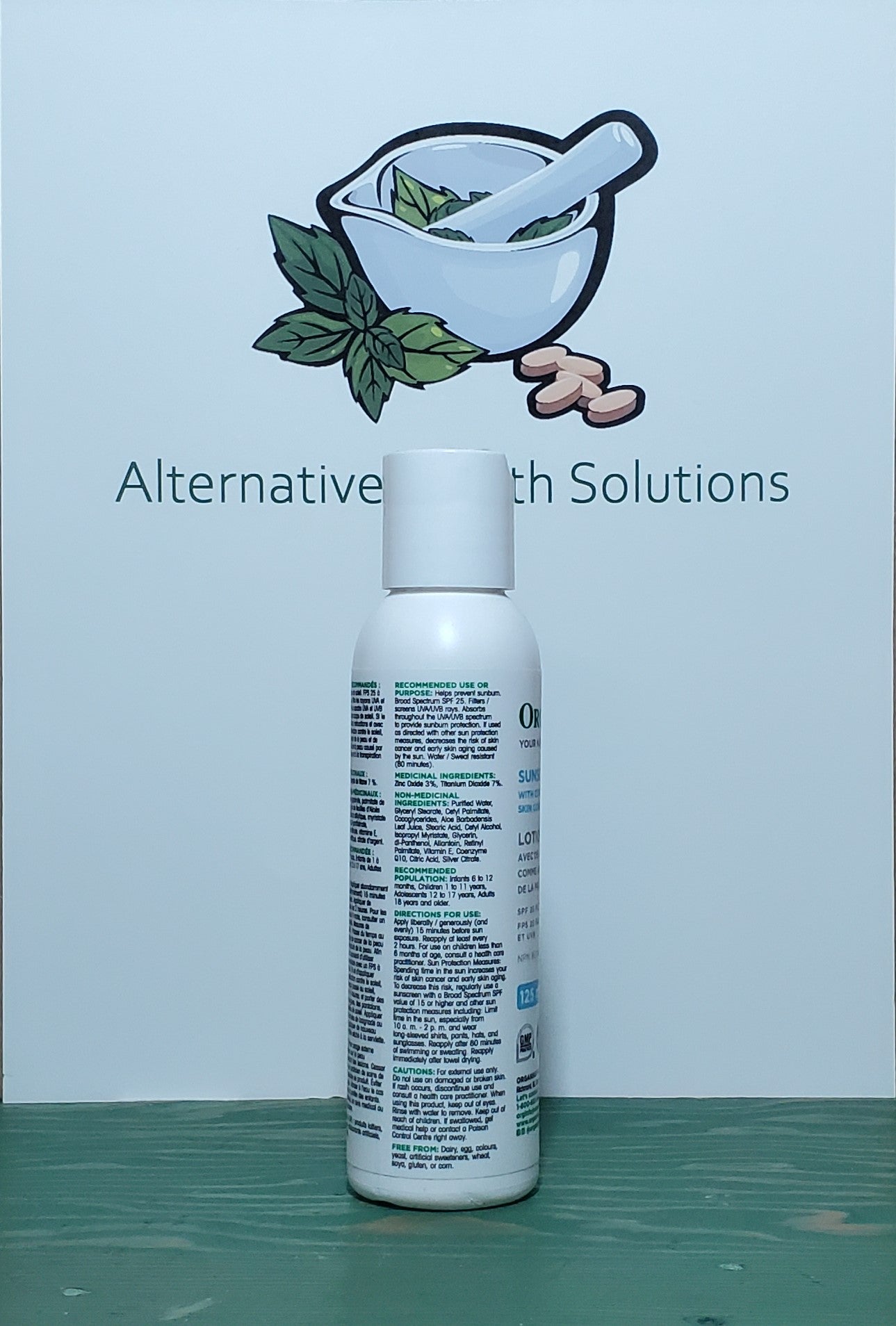 Organika Sunscreen Lotion SPF25 125ml