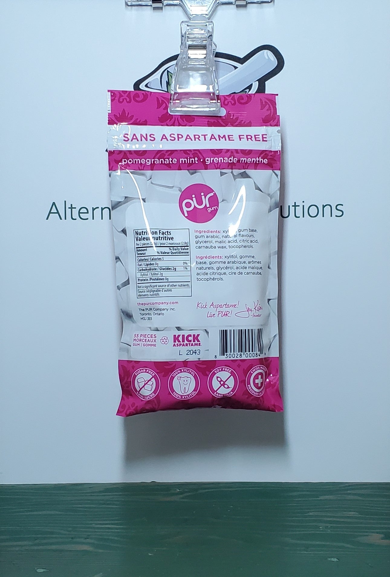 Pur Gum Pomegranate Mint 77g