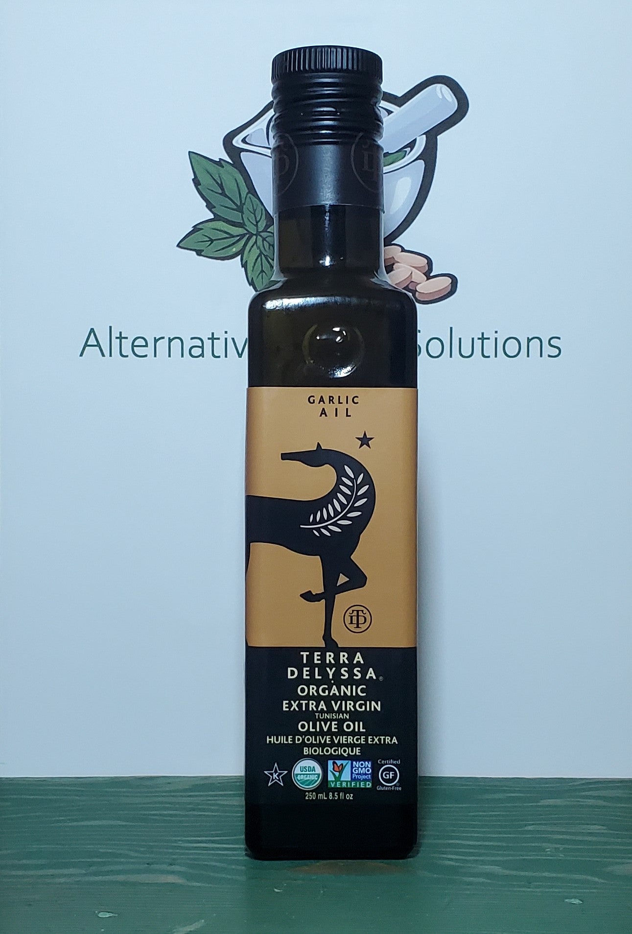 Terra Delyssa Organic Garlic Extra Virgin Olive Oil 250ml