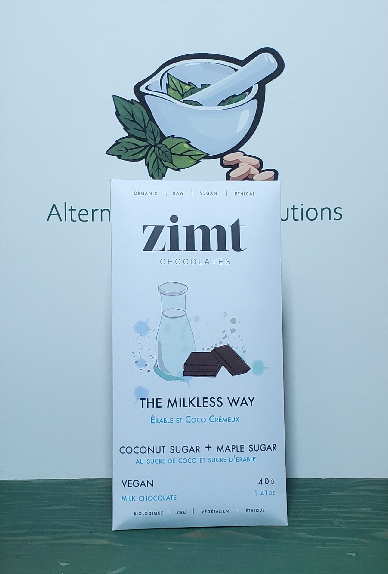Zimt Chocolates Milkless Coconut & Maple Sugar Vegan Milk Chocolate Bar 40g