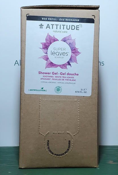 Attitude Soothing White Tea Leaves Shower Gel Eco Refill 2L