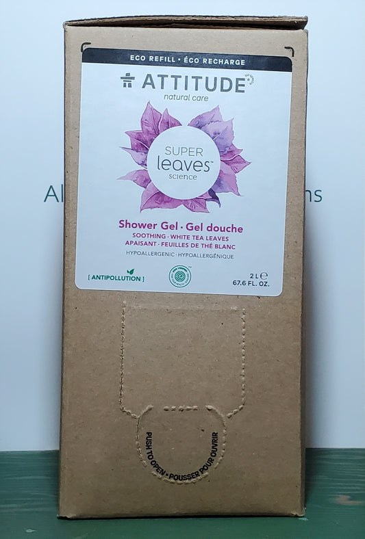 Attitude Soothing White Tea Leaves Shower Gel Eco Refill 2L