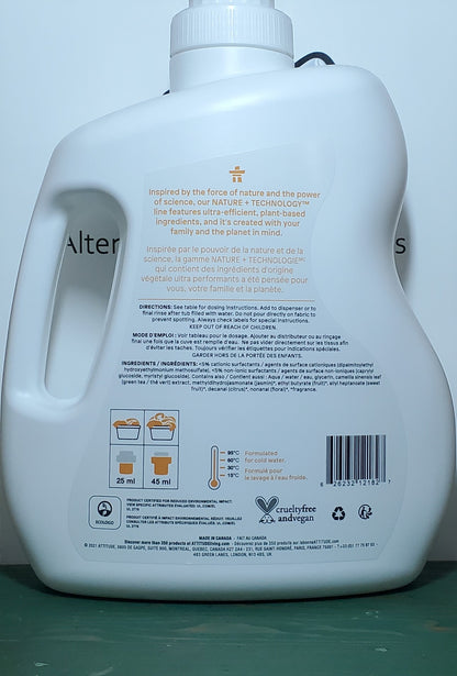 Attitude Citrus Zest Fabric Softener 2L. 80 loads