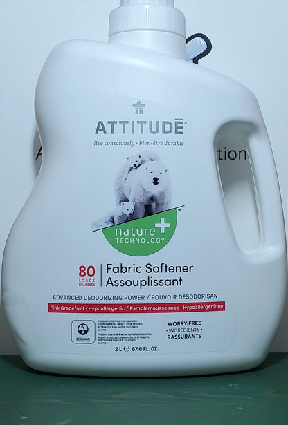 Attitude Pink Grapefruit Fabric Softener 2L. 80 loads