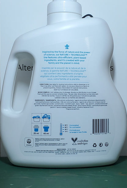 Attitude Wildflowers Fabric Softener 2L. 80 loads