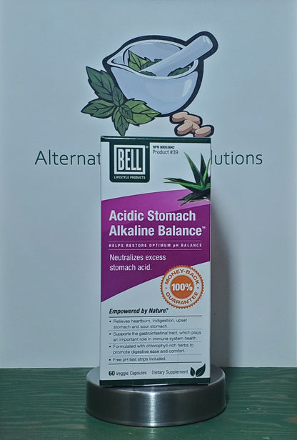 Bell #39 Acidic Stomach Alkaline Balance 60 capsules