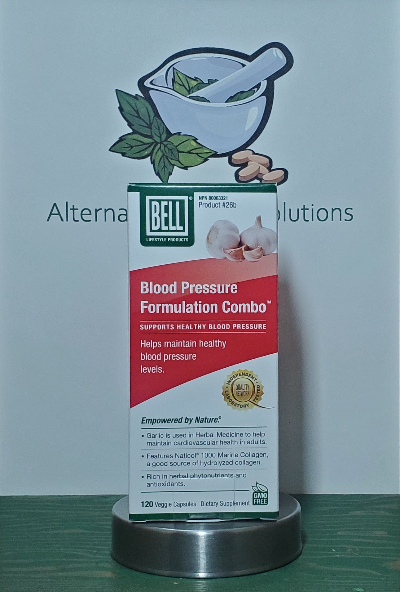 Bell #26b Blood Pressure Formulation Combo 120 capsules