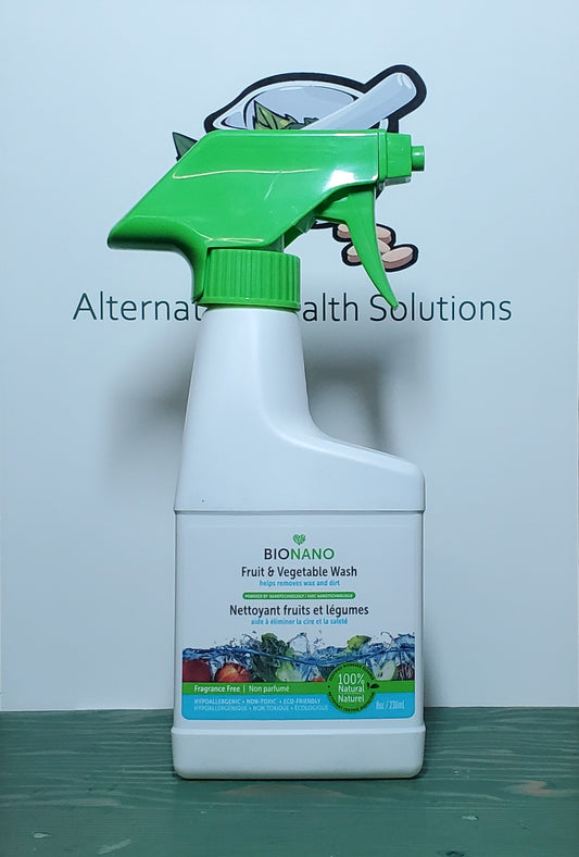 BioNano Fruit & Vegetable Wash Spray Bottle 236ml