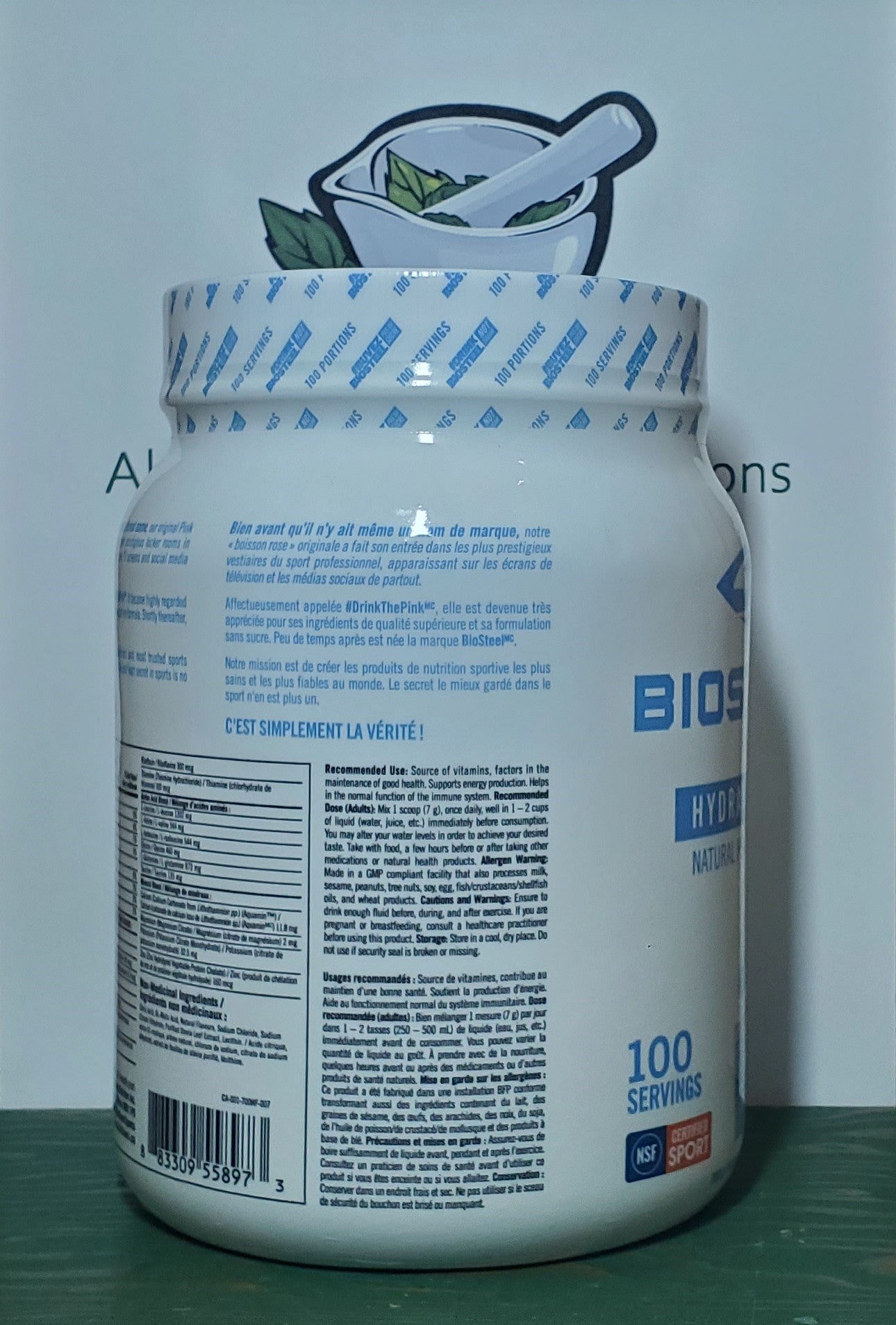 Biosteel White Freeze Hydration Mix 700g - 100 servings