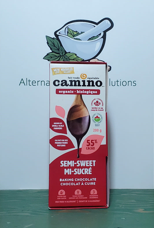 Camino Organic Semi-Sweet 55% Cacao Baking Chocolate 200g