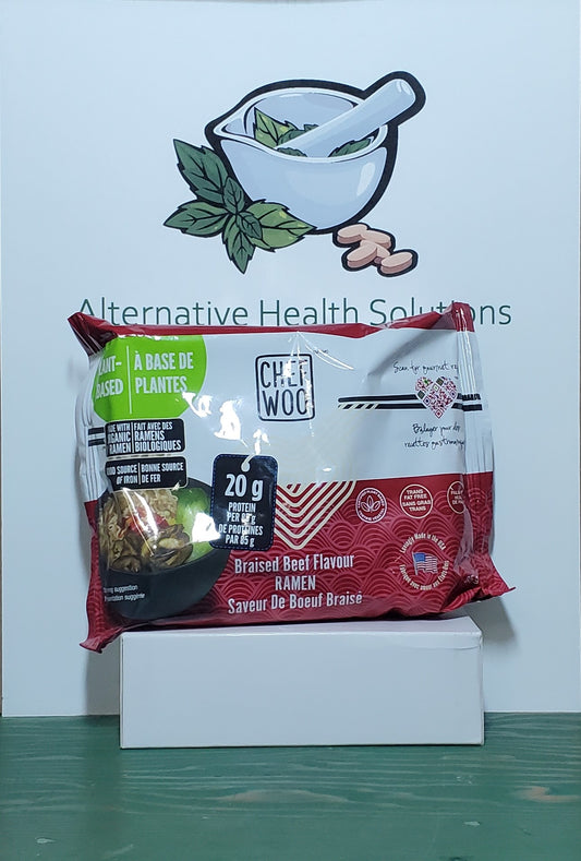 Chef Woo Plant-Based Organic Braised Beef Flavour Ramen Noodles 85g