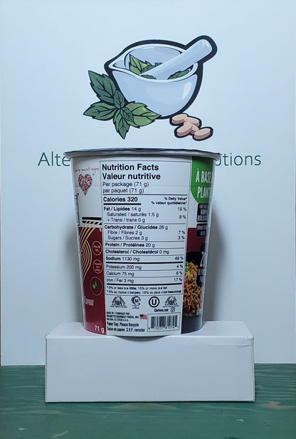 Chef Woo Plant-Based Organic Braised Beef Flavour Ramen Noodles Cup 71g