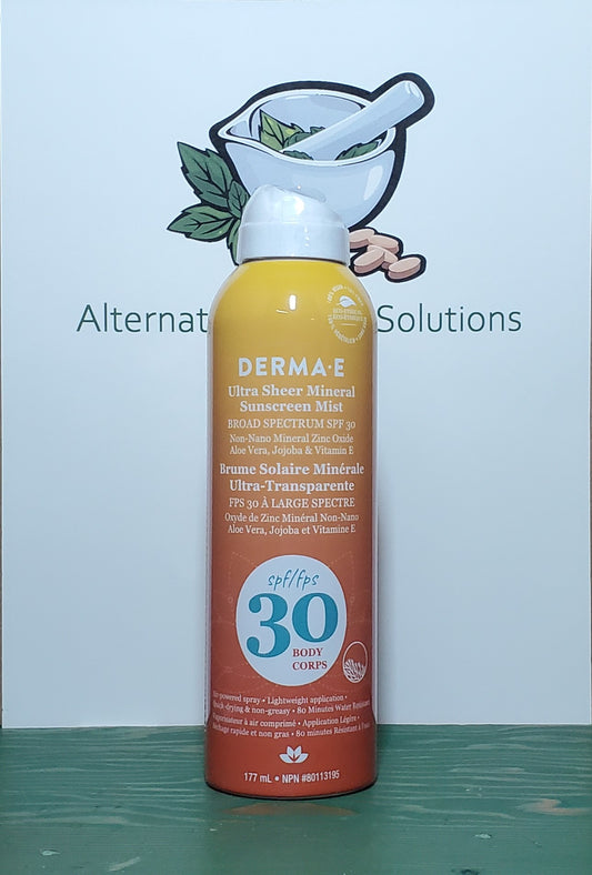 Derma E Ultra Sheer Mineral Sunscreen Mist spf30 177ml