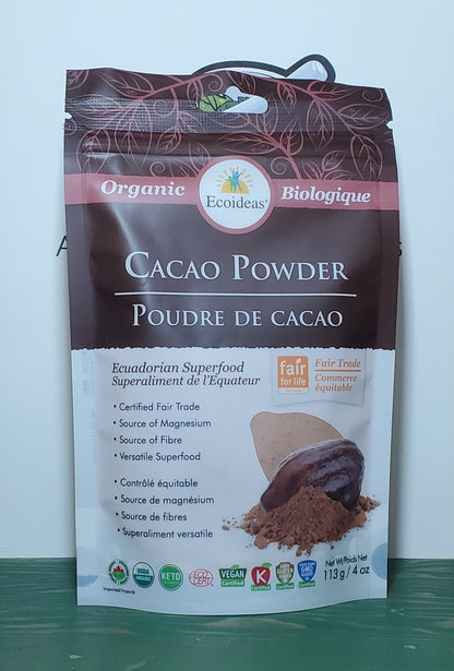 Ecoideas Organic Cacao Powder 113g