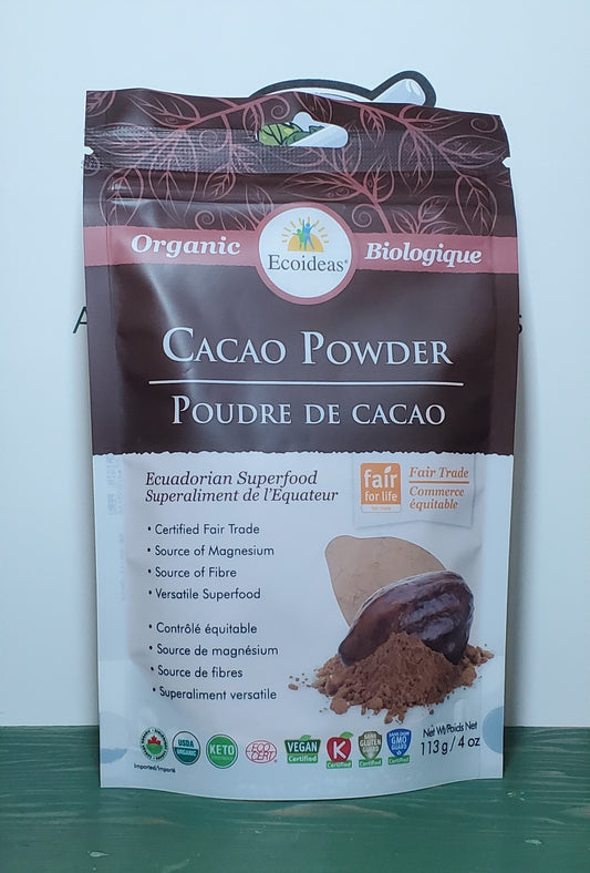 Ecoideas Organic Cacao Powder 113g