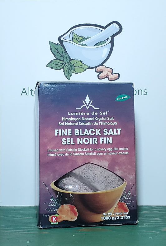 Ecoideas Lumiere de Sel Fine Black Salt 1000g