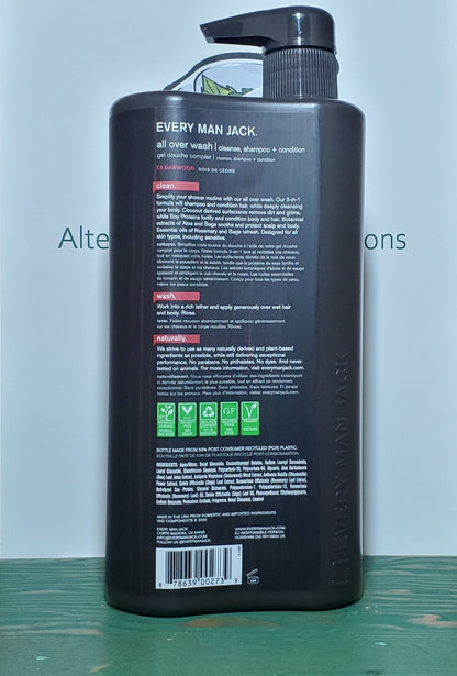 Every Man Jack 3-in-1 All Over Wash Cedarwood 945ml