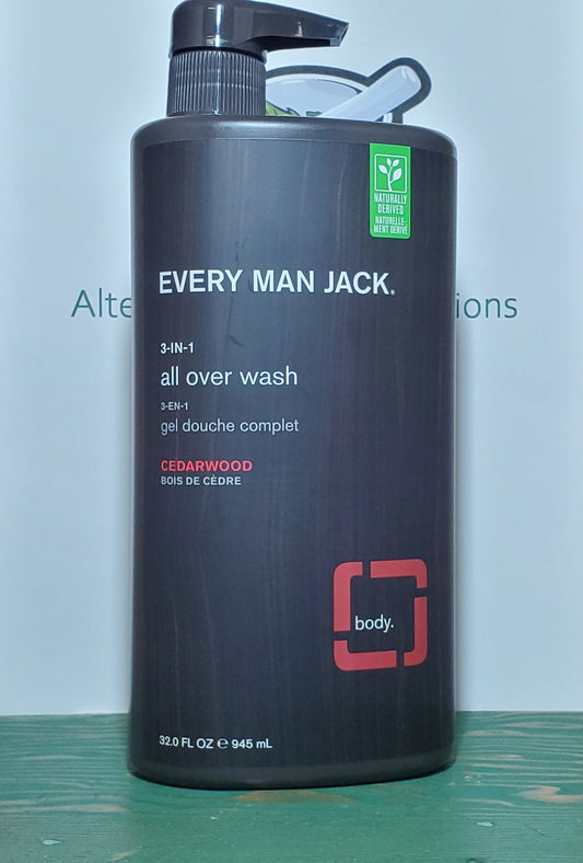 Every Man Jack 3-in-1 All Over Wash Cedarwood 945ml