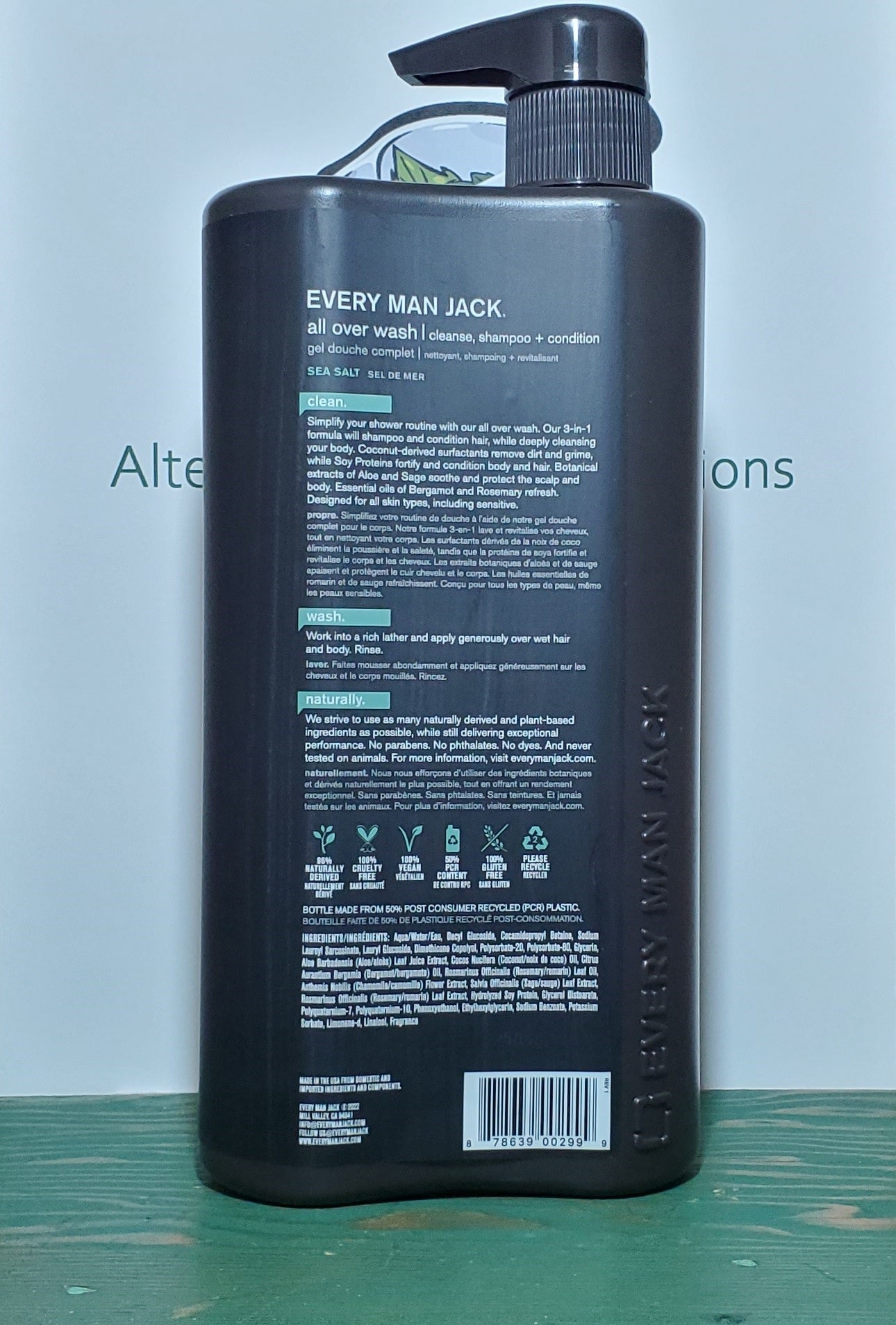 Every Man Jack 3-in-1 All Over Wash Sea Salt 945ml
