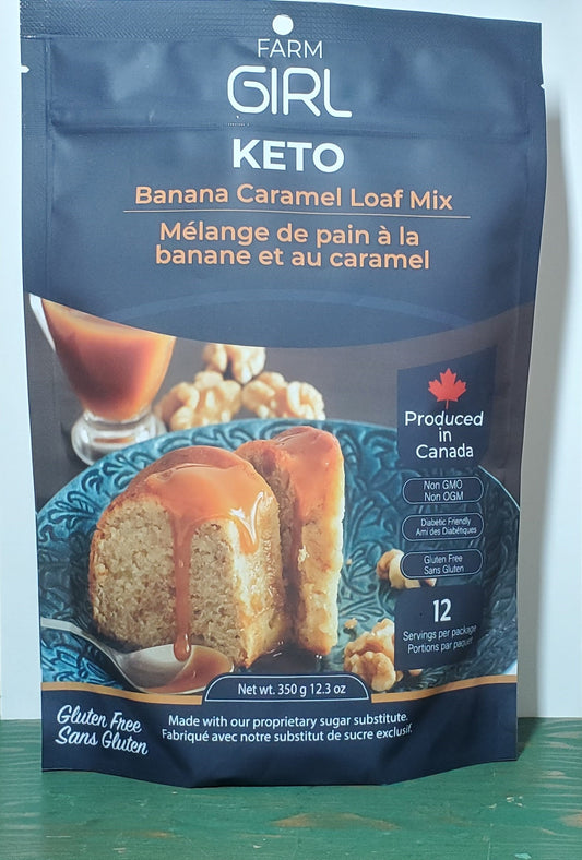 Farm Girl Keto Banana Caramel Loaf Mix 350g