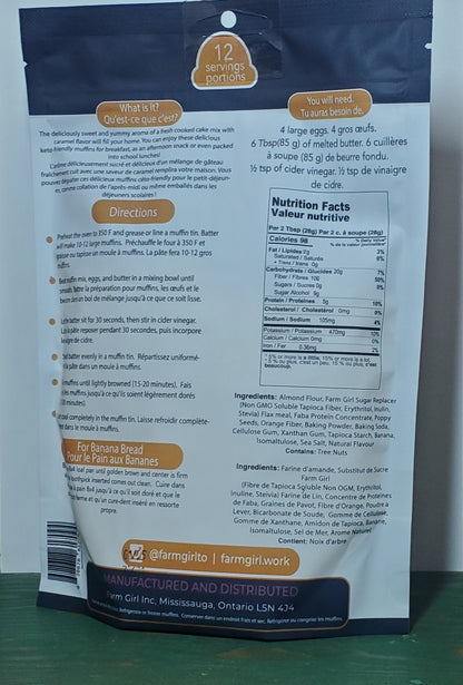 Farm Girl Keto Banana Caramel Loaf Mix 350g