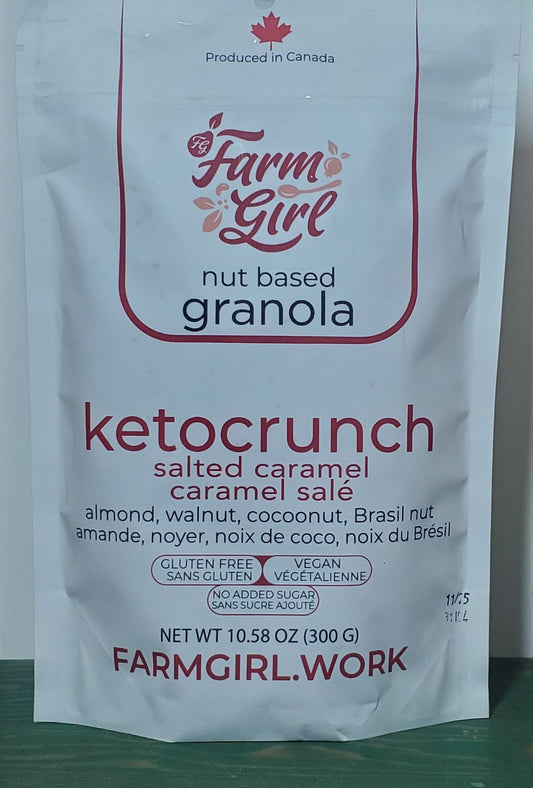 Farm Girl Nut Based Ketocrunch Salted Caramel Granola 300g